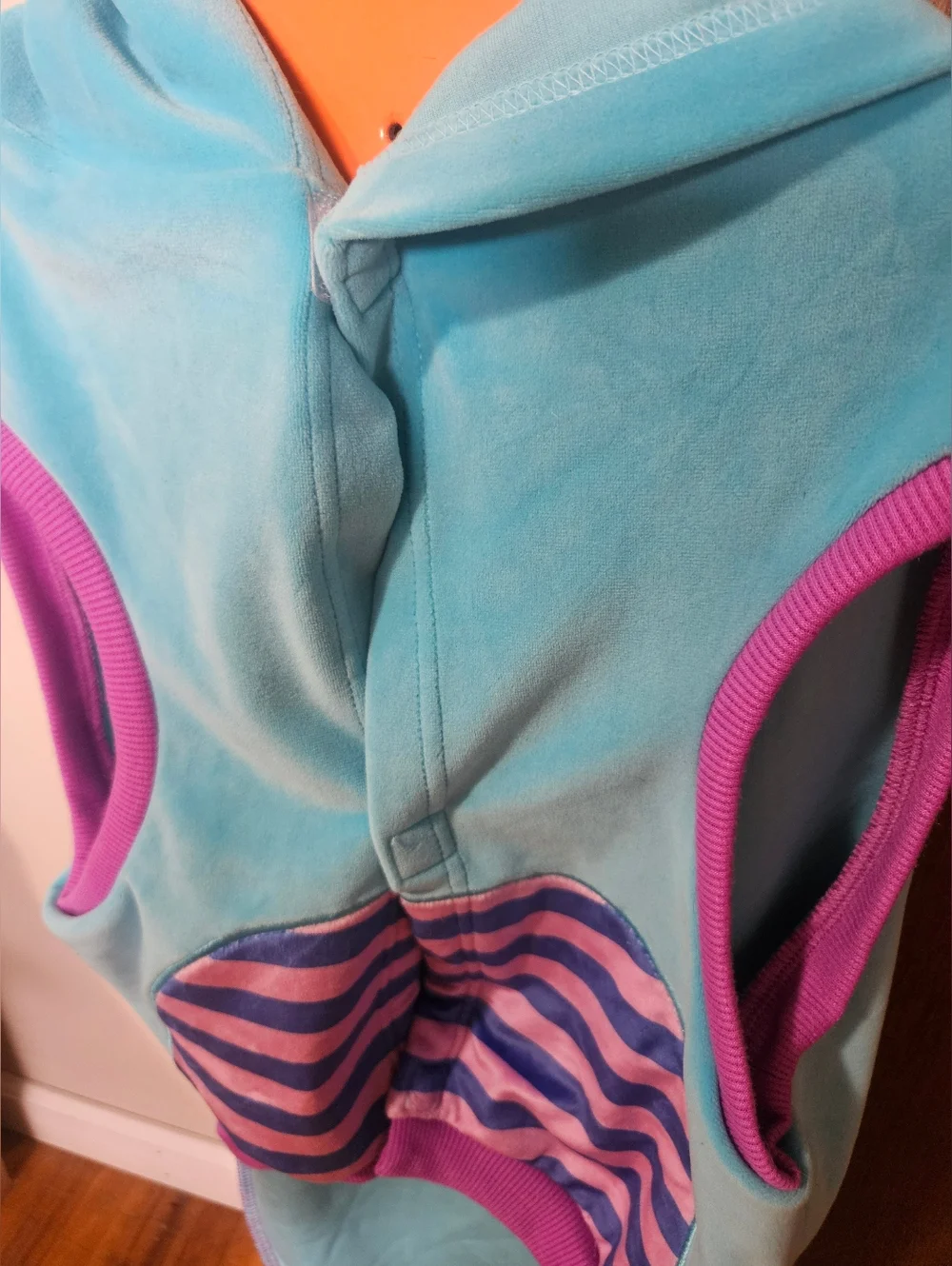 Squishmallows Rorty the Monster Teal & Purple Pet Hoodie Halloween Costume XL